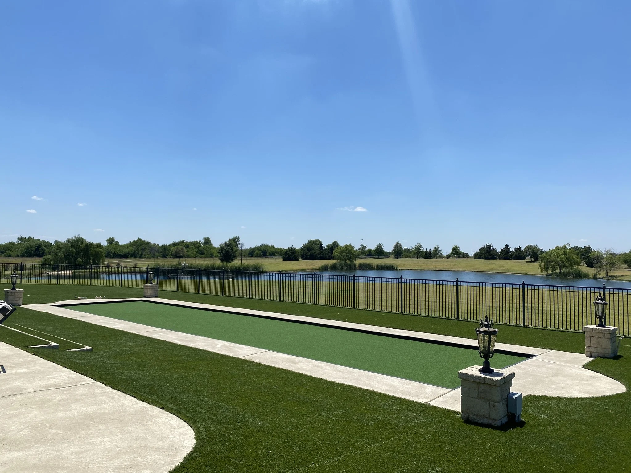 Artificial turf installation in Cypress, TX