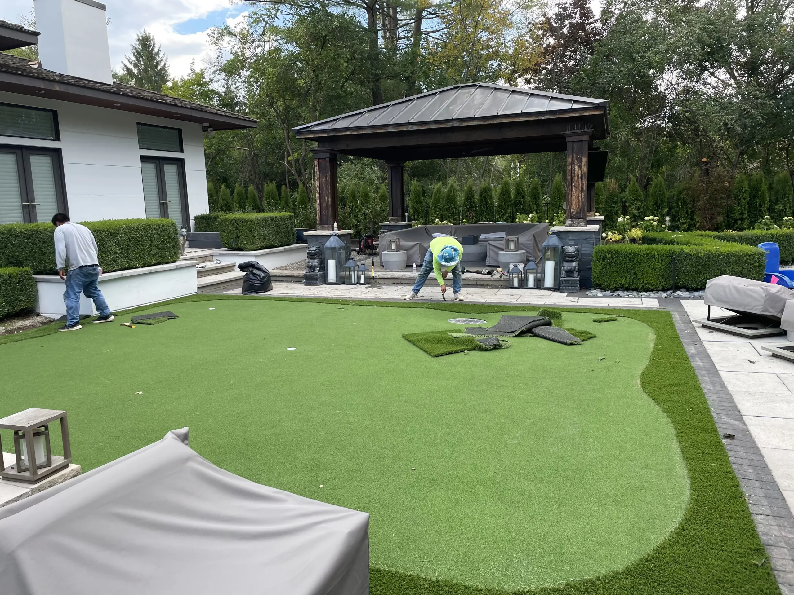 Synthetic Putting Green Installation